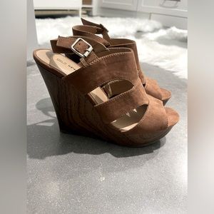 Call It Spring Brown Wedge Size 8